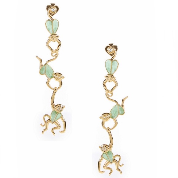 kate spade monkey earrings
